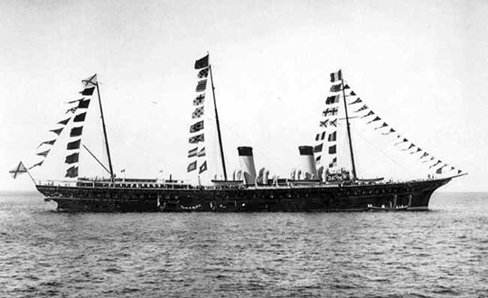 Императорская яхта «Штандарт», на которой был подписан вышеупомянутый указ